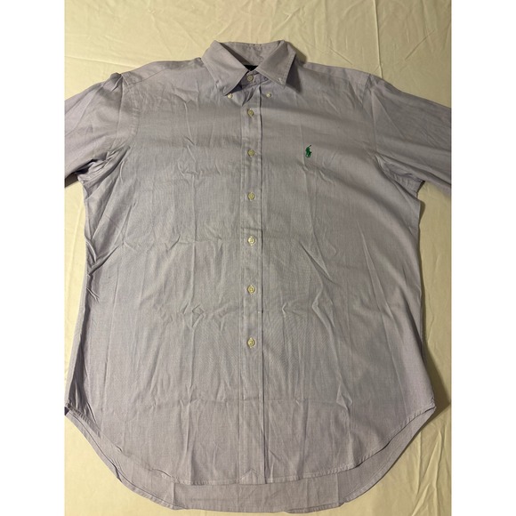 Polo Ralph Lauren Other - Polo Ralph Lauren Button Down Mens XL Purple Micro Check Excellent Pony Logo